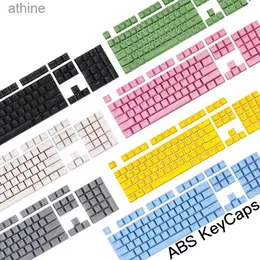 キーボードキーボード7色104キーABSキーキャップボックスセットDIYメカニカルキーボードのOEMプロファイル| ANSI US-Layout |マカロン|ライトブルーパープルYQ240123
