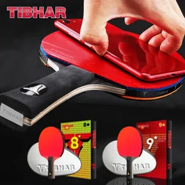 TIBHAR MASA TENİS RACKET PIMPLONLARIN PING PONG RACKETLERİ HIZE KALİTE BLADE 6789 Yıldız Bag Kürek Yarasası 240122