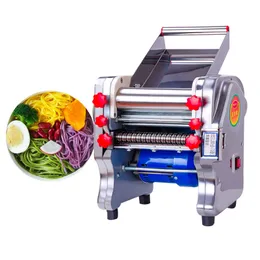 Nytt rostfritt stål Small Commercial Electric Electric Noodle Making Machine Ramen Pasta Maker med aluminiummotorskal