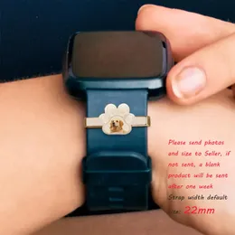 Gioielli Ciondoli decorativi per anelli decorativi con immagini personalizzate per Apple Watch Accessori personalizzati per smartwatch con foto incise speciali