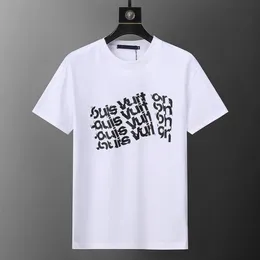 Novo verão apertado camiseta casual masculina camiseta feminina designer camiseta em torno do pescoço carta padrão manga curta tamanho asiático M-XXXL