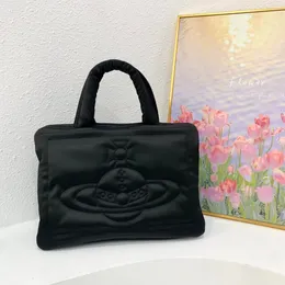 Bolsa de jaqueta para baixo Bolsa de ombro quadrada macia Bolsa estilo outono e inverno bolsa de ombro grande capacidade sacola Pacote de espaço cheio de algodão sólido vivienn e