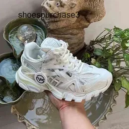 المصمم Balencigs Fahion Casual Shoes 2 Hollow Track Out الجيل الرابع Daddy Sports Mesh Treasable's Men and Women's High Tide 4PVU