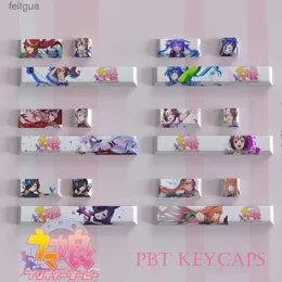 Tastiere Tastiere Copritasti anime giapponesi Barra spaziatrice Tappi chiave aggiuntivi Personaggio anime personalizzato Cherry Profile Copritasti PBT per tastiera meccanica YQ240123