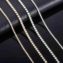 Halsketten mit Anhänger, funkelnde Zirkonia-Tennis-Halskette für Damen, Strass-Halsband, minimalistische Kristallkette, Edelstahl-Schmuckzubehör YQ240124