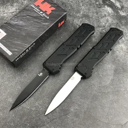 HK 14850 Knife D2 Blade Aluminium Alloy Handle Automatisk Pocket Auto Hunt Camp Tactical BM C07 3310 3400 Gift Knives EDC Tools