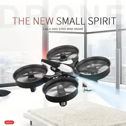 RC Mini Drone LED LED Six-Axis Oneke Oneke Return Remote Drone Toy Toy