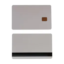 Zutrittskontrollkarte, 10 Stück, weiß, Sle4442, Kontaktchip, PVC, Smart, mit 8,4 mm Hico-Magnetstreifen, Drop-Lieferung, Sicherheitsüberwachung in Dh6B7