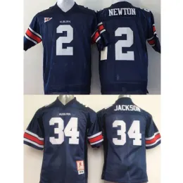 Ungdom 2 Cameron Newton 34 Bo Jackson Custom College Auburn Tigers Jerseys Blue Kids Boys Size Customize American Football Wear Ed Jers