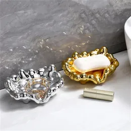 1 bathroom drainage soap tray drainage soap box storage box kitchen bathtub sponge storage cup holder drainage 240123