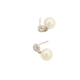 Boucles d'oreilles S925, aiguille en argent Super immortel, boucles d'oreilles féminines en perles de fleurs, boucles d'oreilles Premium VNN5