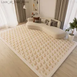Mattor Modernt vardagsrum soffa soffbord mattor enkelt ljus lyx sovrum matt
