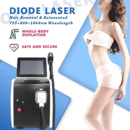 Diode Laser Hårborttagningsmaskin Skinföryngring 755NM 808NM 1064NM TRIPLE Våglängd Fast Permanent Hair Remover 50 miljoner Shots148