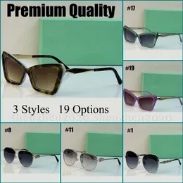 3Styles Premium Quality Fashion Solglasögon för kvinnor eller män Kvinnors sommarsolglasögon med blå presentförpackning