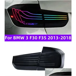 자동차 테일 라이트 LED 3 F30 F35 2013-20 18 RGB Taillight Assembly 시작 애니메이션 회전 후 리버스 드롭 배달 자동 OTXLP