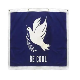 Be Cool Peace Оксфордский флаг с голубем для украшения 3x5FT баннер 90x150 см фестивальный подарок для вечеринки 100D полиэстер с принтом se5778177