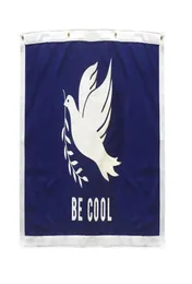 Be Cool Peace Oxford Dove Flag per decorazione 3x5ft Banner 90x150cm Festival Regalo per feste 100D Polyester Stampato SE9746256