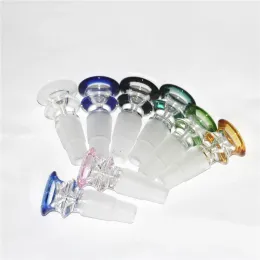 Hookahs fumando peça de tigela grossa para vidro bong slides funil tigelas tubos plataformas petrolíferas peças 14mm 18mm 2 em 1 ll