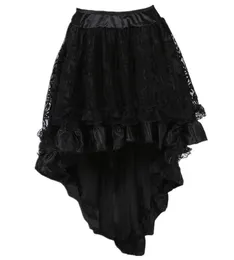 Женские ретро-юбки с рюшами в стиле Лолиты, кружевные накладки с цветочным принтом и объемная многослойная мини-юбка Hilo, большие размеры, праздничный корсет, костюм, юбка2452640