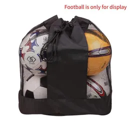 Bola de malha de saco de basquete Bola de bola Strap Ajusta Oxford Pano Easy Carry Carry Indimplerable Soccer de grande capacidade ombro único 280m