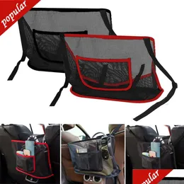 Other Care Cleaning Tools New Car Net Pocket Handbag Holder Seat Storage Between Pet Dog Interior Accessories Drop Delivery Automobile Ot35B