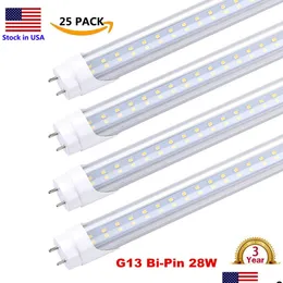 LED أنابيب T8 4ft Light BBS T12 4 قدم استبدال لتركيبات الفلورسنت واضحة الطاقة المزدوجة الالتفافية مرآب الصابورة مستودع SH DHI23