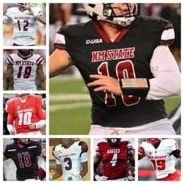 New Mexico State Football maglia cucita uomo donna gioventù bambino Personalizzata Diego Pavia Ethan Singleton Allen Ortiz Eli Stowers Star Thomas Siddeeq Shabazz Jamoni Jones