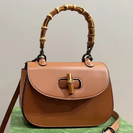 Luxus-Designer-Tasche Bambus-Einkaufstasche, Mini-Größe, Top-Griff-Tasche, Damen-Einkaufstasche, neue Mode, Damen-Umhängetasche, Umhängetasche