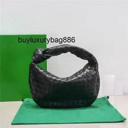 Италия Jodie Hangbag ABottegas Сумка Jodie Тканая средняя сумка из натуральной кожи с узлом из овчины Модные универсальные женские клецки