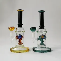 سميكة بونغ جميلة من الشيشة الزجاجية الزجاجية dab dab dabs bongs دش برؤس بيرس ملون التصميم الفريد أنابيب مياه الأنابيب bong مستقيم أنبوب cs1223 zz