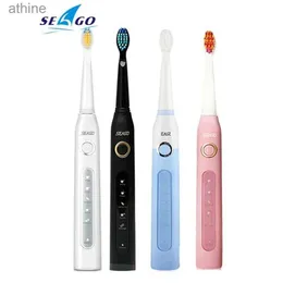 Electric Toothbrushes Replacement Heads SEAGO Rechargeable Sonic Toothbrush SG-507 Adult Teeth Brush 2 Min Timer 5 Brushing Modes Whitening Cleaning YQ240124