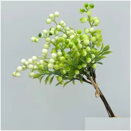 Dekorative Blumenkränze, realistisch aussehende Schaumstoffbeeren, elegante Feiertagsdekoration mit künstlicher Beerensimulation für Weihnachten, Drop Deliv Otl8V