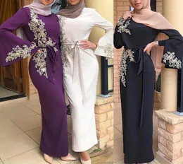 Casual Dresses 2022 Mubarak Abaya Dubai Türkei Muslim Hijab Kleid Kaftan Caftan Marocain Islam Kleidung für Frauen Robe Musulman Ve8390830