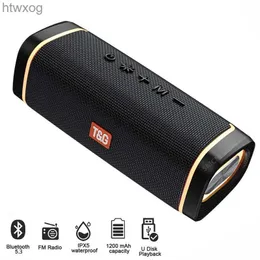 Taşınabilir Hoparlörler TG375 Caixa De SOM Bluetooth Hoparlör Kablosuz Dış Mekan Dış Mekan Taşınabilir Taşınabilir Binicilik Mini Audio TWS Subwoofer Tip-C Port TF/FM YQ240124