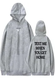 Lonely Ghost Text Me Home TV 시리즈 Merch Hoodies New Sweatshirt Menwomen Winter Cospay Long Sleeves7094349