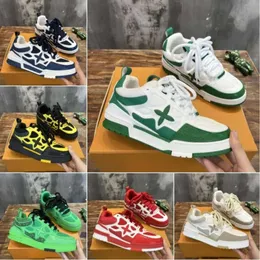 Skate SK8 Casual Shoes Sneakers Designer Trainer Sneaker Runner Schuh Womens Herren Outdor Leder Blume laufen Schnürung 1854 Frauen Männer Plattform Luxus mit Box 2024