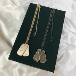 Gold Pendant Necklaces Classic Fashion Neckalce Woman Couple Chains Brass Necklace Seiko Jewelry Supply