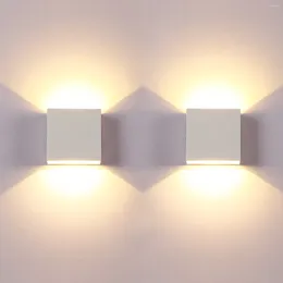 Lâmpada de parede sem luz interior arandela moderna led preto para baixo montagem luz mini metal para sala estar quarto corredor decoração