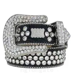 Retro Big Crystal Designer Belt Kobiety Błyszczący Diament Inkrustowany Paliwo Luksusowy Ceinture Punk BB Pasek Man Dżinsy Dress Igle igła Kambla Kobieta HG093