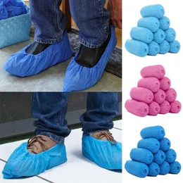 Vestuário de proteção 200pcs capa de sapato descartável à prova de poeira antiderrapante sapatos de segurança terno de limpeza grossa overshoes190y