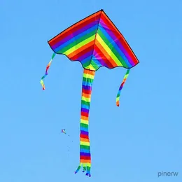 Acessórios de pipa frete grátis brinquedos de pipa arco-íris voando pipas para adultos com linha de alça kite voando crianças kite surf delta kite quad kite