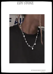 Colares Pingente EDY 2021 Hip Hop Punk Asap Rocky Mesmo Estilo Tendência Shell Beads Colar de Pérolas para Mulheres Homens Meninas Festa Rap Jewel8938905