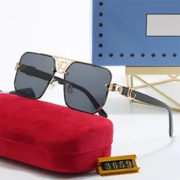 Luxus-Designer-Sonnenbrille, Mann und Frau, rechteckige Sonnenbrille, Unisex, Designer-Schutzbrille, Strand-Sonnenbrille, Retro-Rahmen, Luxus-Design, sehr gut