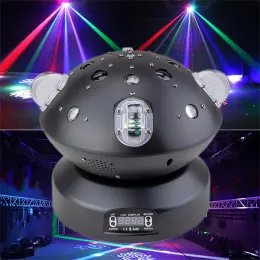 Luzes de palco Moving Head Light Professional RGBW DJ Light Uplighting Eventos Som ativado para KTV Disco Party Wedding Concert No La-ser LL