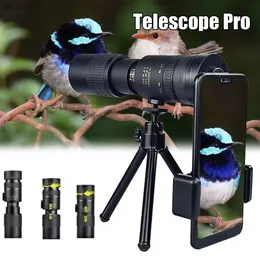 Teleskope 4K 10–300 x 40 mm Super-Tele-Monokular-Teleskop Zoom-Monokular-Fernglas Taschenteleskop für Smartphone zum Fotografieren YQ240124