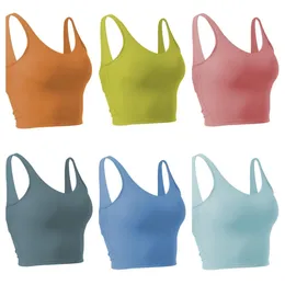 new white sport bra pattern tank Classic Popular Fitness U Bra Butter Soft Women Sport Tank Gym Crop Yoga Vest Beauty Back Shockproof With Removable Chest Pad 0