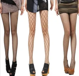 Women High Waist Tights Fishnet Stockings Sexy Mesh Thigh High Pantyhose black colorful super stretchy fabric3847232