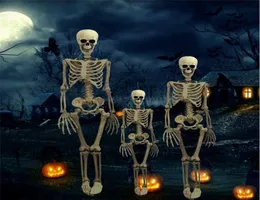 36 -calowy Halloween Prop Pełny rozmiar szkieletu Czaszka Ręka Liczba ludzkiego ciała pozabilnia anatomia Festiwal Party Festiwal Y2010062024831