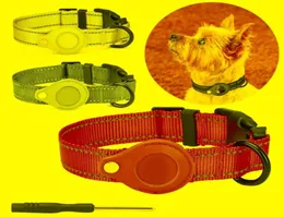 Apple Cast Catar collar GPS Finder nylon coloruf Protective Air Tag Trackerアクセサリーdog5846370の犬の襟のリーシュ