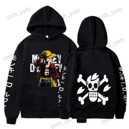 Erkek Hoodies Sweatshirts Anime Sweatshirts Luffy Roronoa Zoro Manga Hoodies Erkek Kadınlar Harajuku Günlük kazak Büyük Boyutlu Fleama Üstleri Y240124